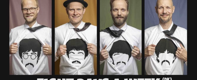 Eight Days A Week - medrivende og overraskende fortolkninger af de store Beatles-hits. På Bygningen i Køge lørdag 14. november 2026