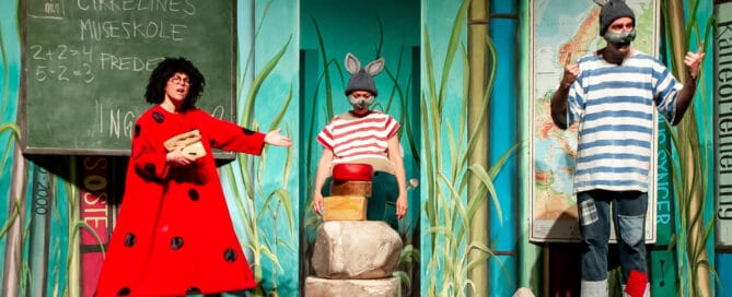 Cirkelines museskole - Børneteater på Teaterbygningen i Køge onsdag 6. maj 2026 kl. 09.30. Forestillingen er for børn fra 3 til 8 år.