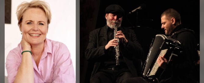 Sange fra Verden. Oplev operasanger Inger Dam-Jensen, Anders Singh Vesterdahl på harmonika og Henrik Goldschmidt på obo, klarinet og sang.
