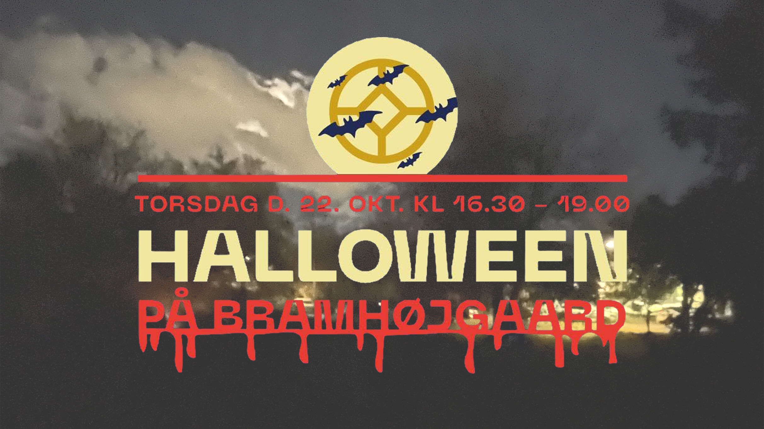 Bramhøjgaard inviterer til en (u)hyggelig halloween-aften torsdag den 22. oktober 2026 i Bramhøjhave.